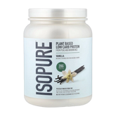 Isopure, Plant Based Low Carb Protein Powder, Vanilla, 1.23 lb (560 g)