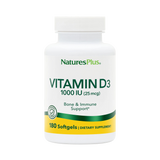 NaturesPlus, Vitamin D3, 25 Mcg, 180 Softgels