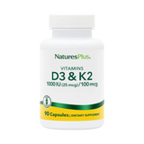NaturesPlus, Vitamin D3 & K2, 90 Capsules