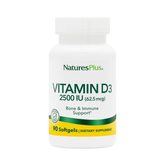 NaturesPlus, Vitamin D3 (Cholecalciferol), 2500 IU, 90 Softgels