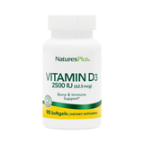 NaturesPlus, Vitamin D3 (Cholecalciferol), 2500 IU, 90 Softgels