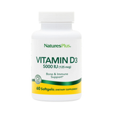 NaturesPlus, Vitamin D3, 125 Mcg, 60 Softgels