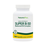 NaturesPlus, High Potency Super B-50, 180 Capsules