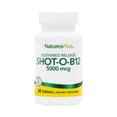NaturesPlus, Shot-O-B12, 5,000 Mcg, 30 Tablets