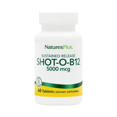 NaturesPlus, Shot-O-B12, 5,000 Mcg, 60 Tablets