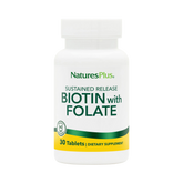 NaturesPlus, Sustained Release Biotin & Folate, 30 Tablets