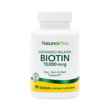 NaturesPlus, Sustained Release Biotin, 10000 Mcg, 90 Tablets