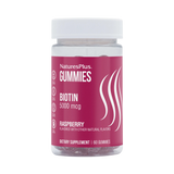 NaturesPlus, Biotin Gummies, Raspberry, 5,000 Mcg, 60 Gummies