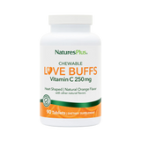NaturesPlus, Chewable Love Buffs, Vitamin C, Natural Orange, 250 Mg, 90 Tablets