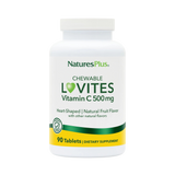 NaturesPlus, Chewable Lovites, Vitamin C, Natural Fruit, 500 Mg, 90 Tablets