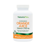 NaturesPlus, Chewable Orange Juice, Vitamin C, Natural Orange, 500 Mg, 90 Tablets