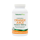 NaturesPlus, Chewable Orange Juice, Vitamin C, Natural Orange, 1,000 Mg, 60 Tablets
