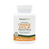 NaturesPlus, Orange Juice Jr Chewable Vitamin C, Natural Orange, 100 Mg, 90 Tablets