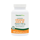 NaturesPlus, Orange Juice Jr Chewable Vitamin C, Natural Orange, 100 Mg, 180 Tablets