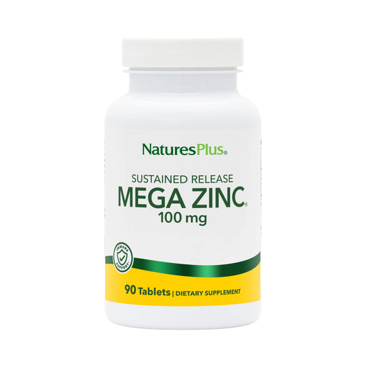NaturesPlus, Sustained Release Mega Zinc, 100 Mg, 90 Tablets