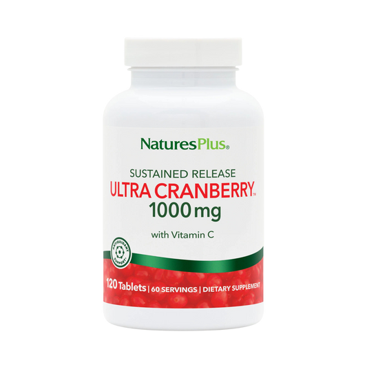 NaturesPlus, Sustained Release Ultra Cranberry with Vitamin C, 120 Tablets