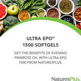 NaturesPlus, Ultra EPO 1500, Evening Primrose Oil, 60 Softgels