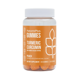 NaturesPlus, Turmeric Curcumin With Ginger & Black Pepper, Peach, 60 Gummies