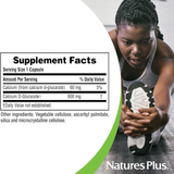 NaturesPlus, Pro Calcium D-Glucarate 600, 90 Capsules