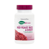 NaturesPlus, Herbal Actives Extended Release Red Yeast Rice, 600 Mg & Coq10 100, 30 Tablets
