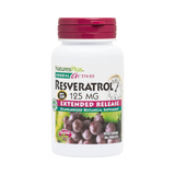 NaturesPlus, Herbal Actives Resveratrol, Extended Release, 125 Mg, 120 Vegetarian Tablets