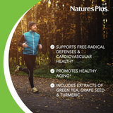 NaturesPlus, Herbal Actives Resveratrol, Extended Release, 125 Mg, 120 Vegetarian Tablets