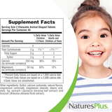 NaturesPlus, Animal Parade, Calcium Children’s Chewable Supplement, Vanilla Sundae, Sugar Free, 90 Animal-Shaped Tablets