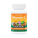 NaturesPlus, Animal Parade, Vitamin C, Children's Chewable Supplement, Sugar Free, Orange Juice, 90 Animal-Shaped Tablets