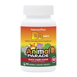 NaturesPlus, Animal Parade, Vitamin D3, Sugar Free, Black Cherry, 12.5 Mcg, 90 Animal-Shaped Tablets