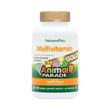 NaturesPlus, Animal Parade Gold, Children's Chewable Multivitamin, Orange, 120 Animal-Shaped Tablets