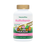 NaturesPlus, Animal Parade Gold, Children's Chewable Multivitamin Supplement, Watermelon, 120 Animal-Shaped Tablets