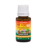 NaturesPlus, Animal Parade, Vitamin D3 Drops, Natural Orange, 10 Mcg, 0.34 Fl Oz