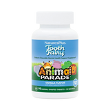 NaturesPlus, Source of Life, Animal Parade, Children's Chewable Tooth Fairy Probiotic, Vitamin D3 & Calcium, Vanilla, 90 Animal-Shaped Tablets