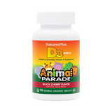 NaturesPlus, Animal Parade, Vitamin D3, Black Cherry, 12.5 Mcg, 90 Animal-Shaped Tablets