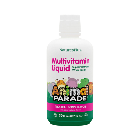 NaturesPlus, Animal Parade, Multivitamin Liquid, Tropical Berry, 30 Fl Oz