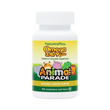 NaturesPlus, Animal Parade, Omega 3/6/9 Junior, Natural Lemon, 90 Chewable Softgels