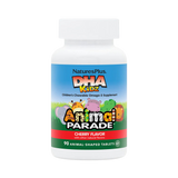NaturesPlus, Animal Parade, DHA Kids, Children's Chewable Omega-3 Supplement, Cherry, 90 Animal-Shaped Tablets