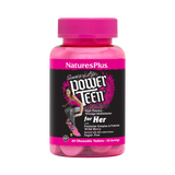 NaturesPlus, Source of Life, Power Teen for Her, Sugar Free, Wild Berry, 60 Chewable Tablets