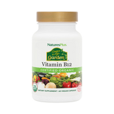 NaturesPlus, Source of Life Garden, Certified Organic Vitamin B12, 60 Vegan Capsules