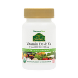 NaturesPlus, Source of Life Garden, Vit D3 & K2, 60 Vegan Capsules