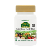 NaturesPlus, Source of Life Garden, Organic Men's Once Daily Multi, Iron Free, 30 Vegan Tablets