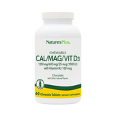 NaturesPlus, Chewable Cal/Mag/Vit D3, Chocolate, 60 Chewable Tablets