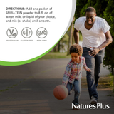 NaturesPlus, Spiru-Tein, High Protein Energy Meal, Vanilla, 8 Packets, 1.2 Oz