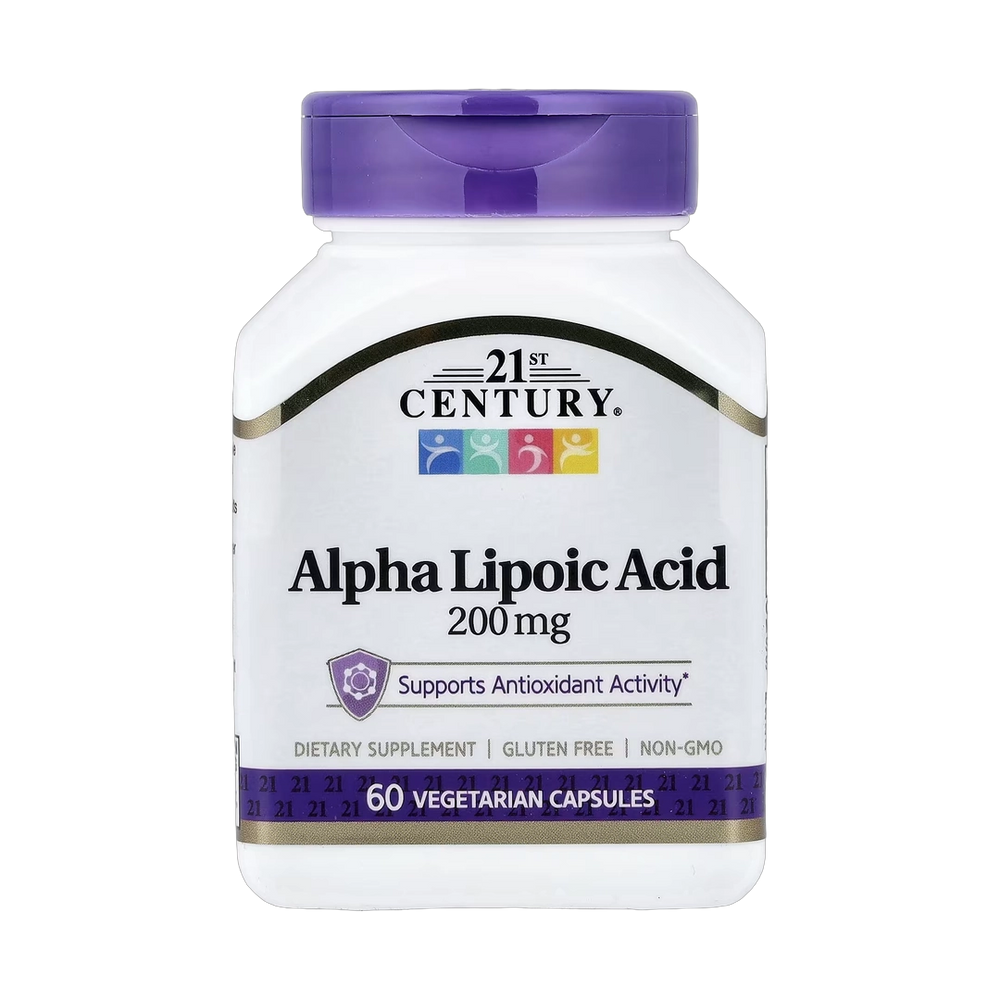 21st Century, Alpha Lipoic Acid, 200 mg, 60 Vegetarian Capsules