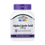 21st Century, Alpha Lipoic Acid, 200 mg, 60 Vegetarian Capsules