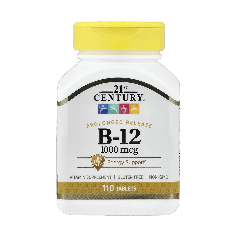 21st Century, B-12, Prolonged Release, 1,000 mcg, 110 Tablets