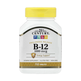 21st Century, B-12, Prolonged Release, 1,000 mcg, 110 Tablets