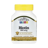 21st Century, Biotin, 110 Easy Swallow Tablets