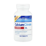 21st Century, Calcium Citrate Maximum + D3, 120 Tablets