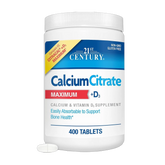 21st Century, Calcium Citrate Plus D3 Maximum, 400 Tablets